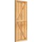Ekena Millwork Framed Board-n-Batten Shutters w/Z-Bar, Rough Sawn Western Red Cedar, 21 1/2W x 51H, PR RBF06Z21X051RWR - alternate 4